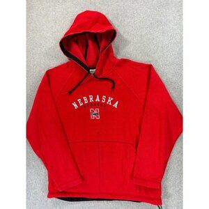 Nebraska Cornhuskers Red Oak Campus Hoodie Sweatshirt (Men's Medium) Red‎
